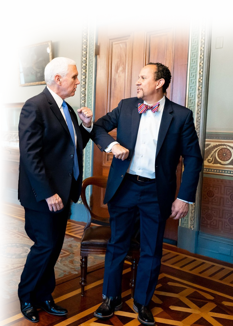 Dean Nelson with vice president Pence